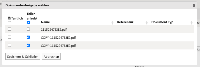 technical file - document permissions